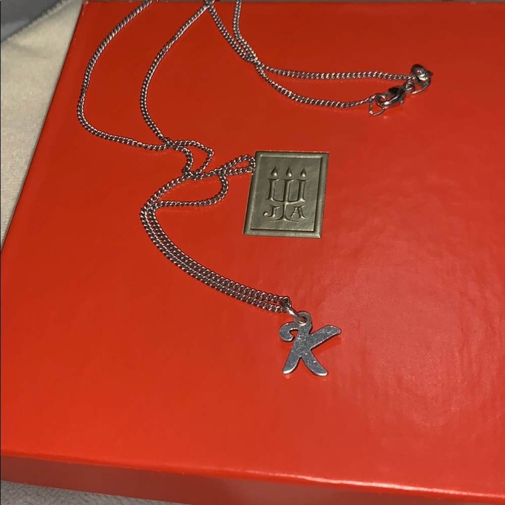 James Avery K necklace and chain